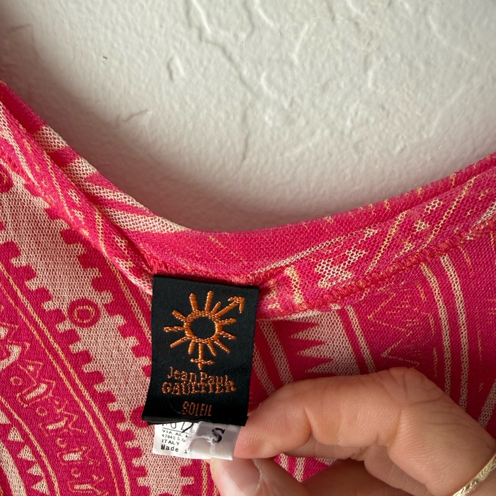 Jean Paul Gaultier Soleil Tattoo Mesh Tunic - Picture 2 of 3